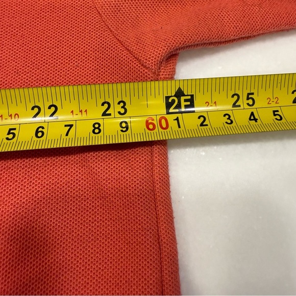 Lacoste Mens Polo Shirt Coral Sz 7 XL  Short Sleeve Gator Logo - Picture 5 of 8